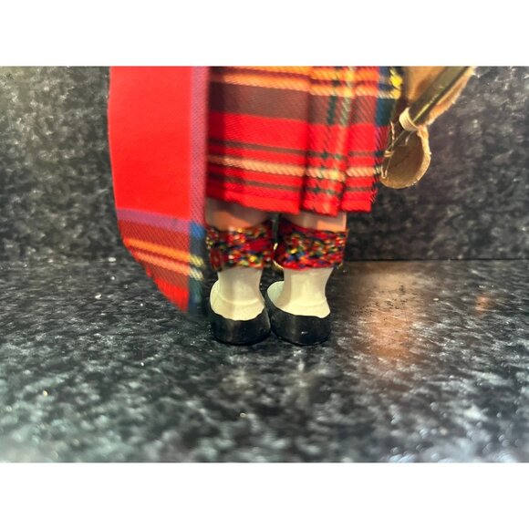 Vintage 1950's Scottish Drum Major Doll Carrying Ceremonial Mace 7" Full Costume - Picture 6 of 10
